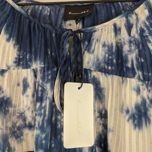 Line & Dot | tie dye cropped peasant blouse | S - Picture 8 of 10